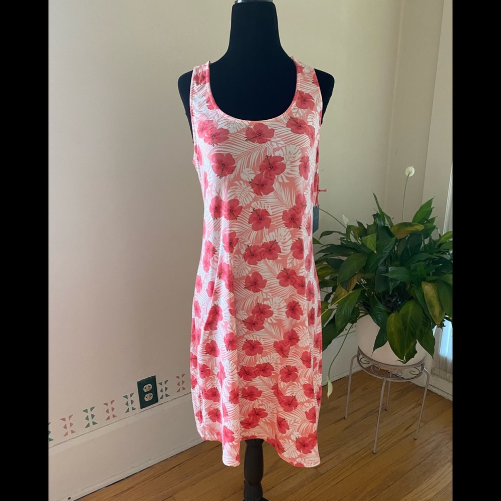 Cynthia Rowley Sleeveless Racerback Floral Print Dress - Size M - NWT